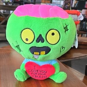 Punchkins I Love You For Your Brain Zombie Doll